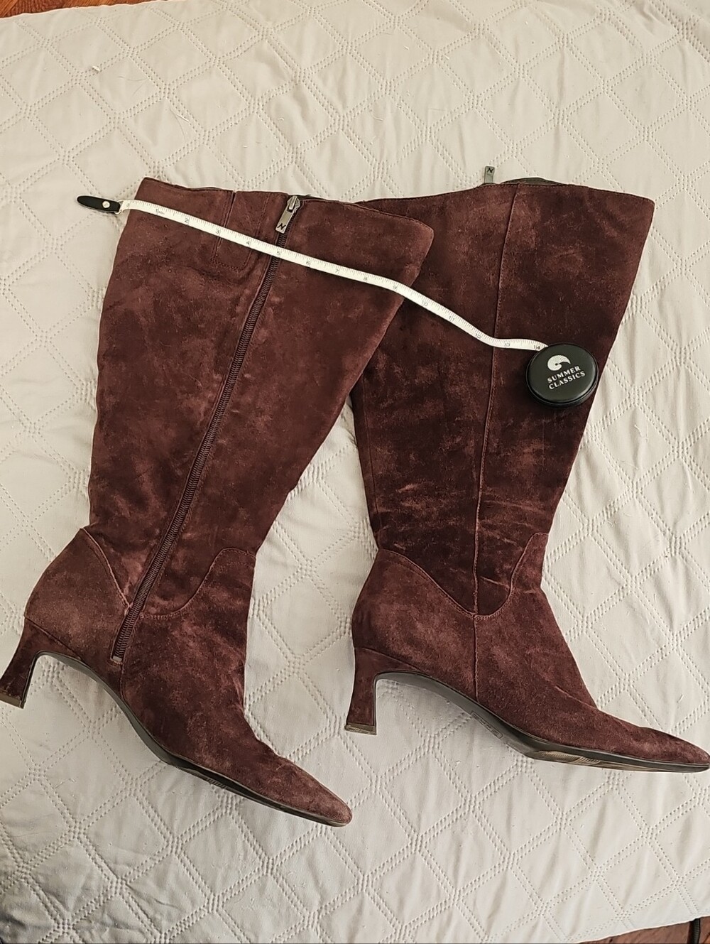Naturalizer Extra Wide Calf Brown Suede Boots